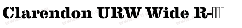 Clarendon URW Wide R字体转换
